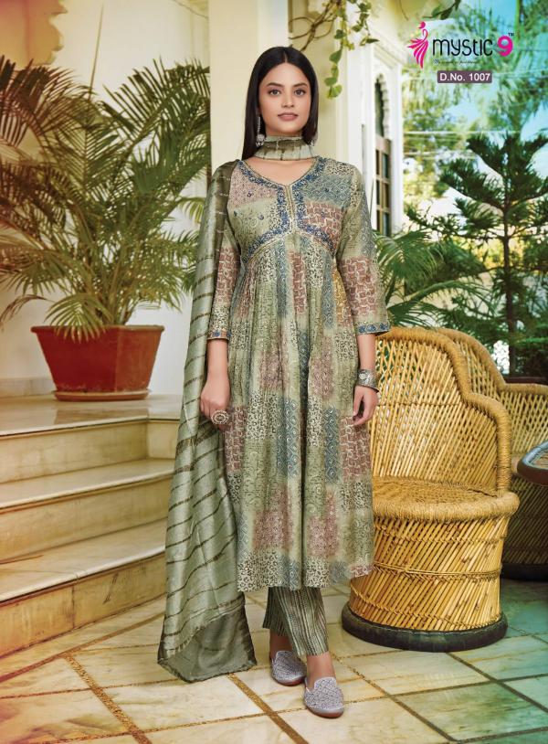 Mystic 9 Monalisha Vol 2 Roman Silk Kurti Bottom With Dupatta